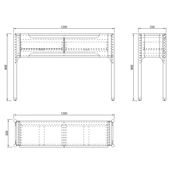 77IP-GD007-KONS Консоль Grimaldi  120*33*80см