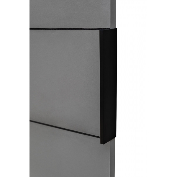 GD-10013-6 Шкаф Alto двухд с полками, цвет серый Кобальт, дверцы стекло(тонир) 100*57*228.5см