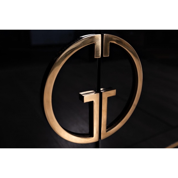 GD-TV002 Тумба под ТВ D'Oro Garda Decor черная/зол. 200*40*60см