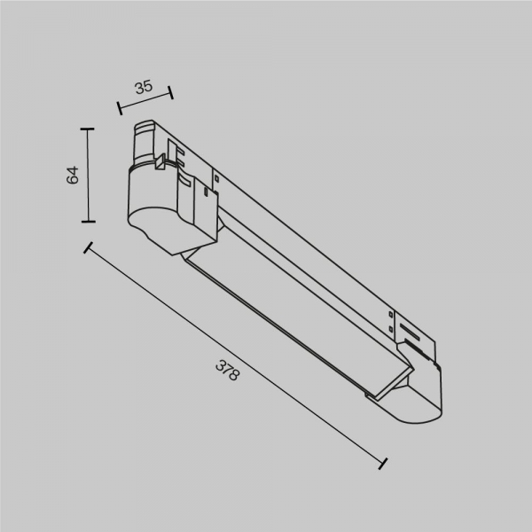 Трековый светодиодный светильник Maytoni Technical Basis TR196-3-10W4K-W