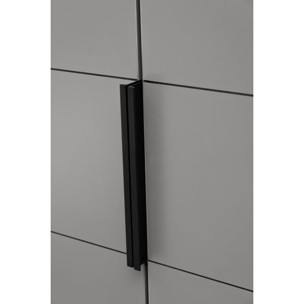 GD-10013/2-6 Шкаф Alto двухд с полками, цвет серый Кобальт, фасад глухой 100*57*228.5см