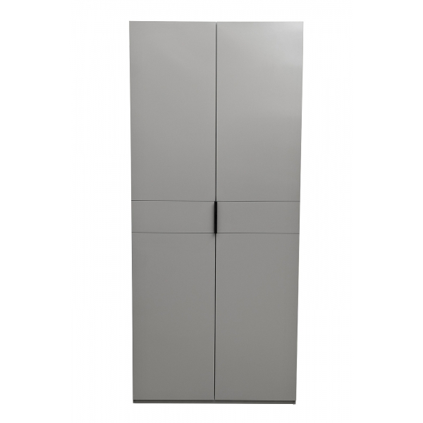 GD-10013/2-6 Шкаф Alto двухд с полками, цвет серый Кобальт, фасад глухой 100*57*228.5см