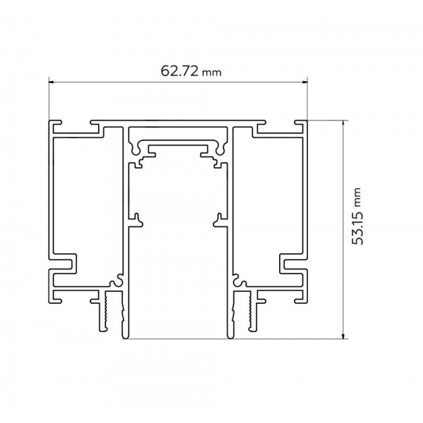 Шинопровод встраиваемый Ambrella light Track System GL3261