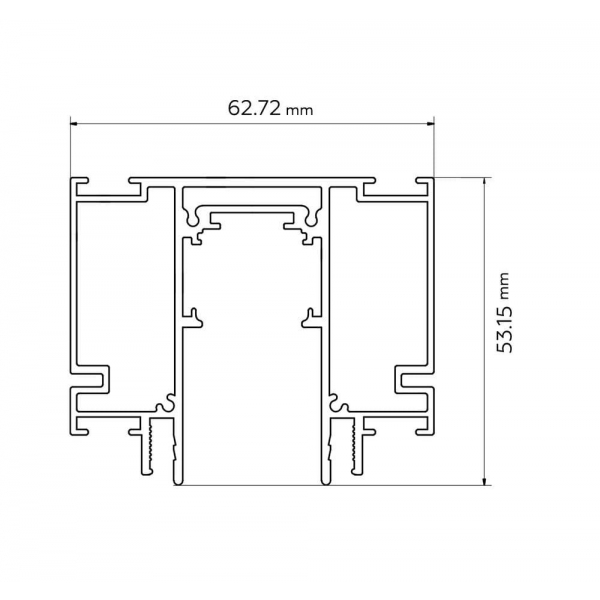 Шинопровод встраиваемый Ambrella light Track System GL3262