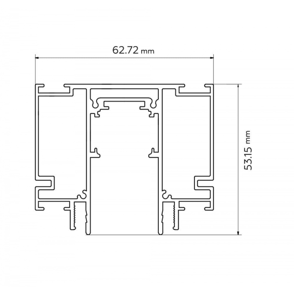 Шинопровод встраиваемый Ambrella light Track System GL3251