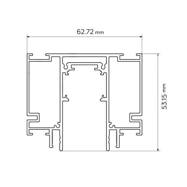 Шинопровод встраиваемый Ambrella light Track System GL3252