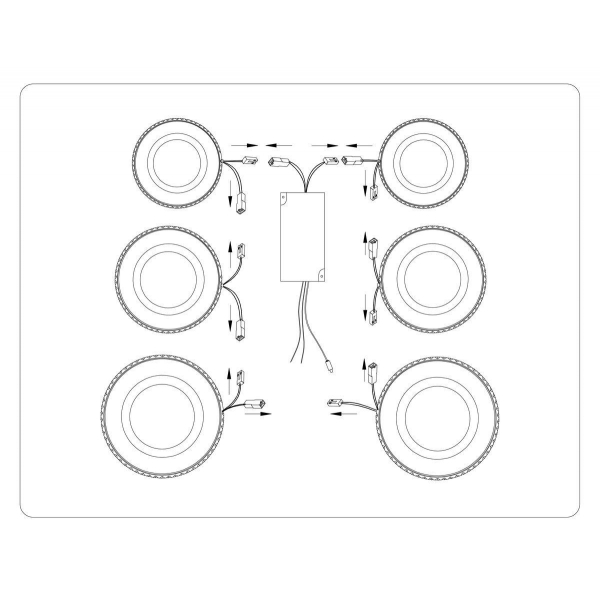 Потолочная светодиодная люстра Ambrella light Acrylica Original FA8874