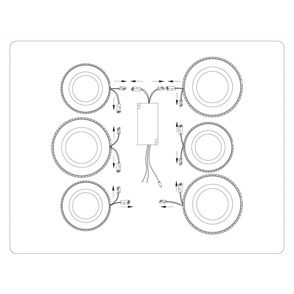 Потолочная светодиодная люстра Ambrella light Acrylica Original FA8872