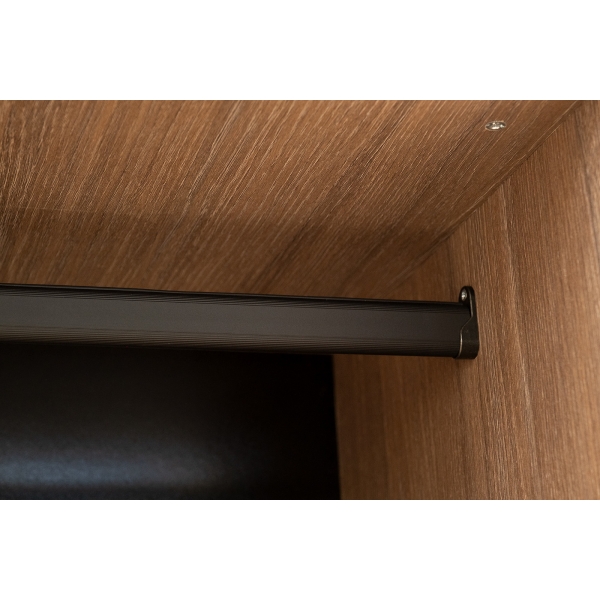 GD-10024/2-3 Шкаф Alto пенал c вешалкой,цвет дуб Урбан Кофейный, фасад глухой 50*57*228.5см