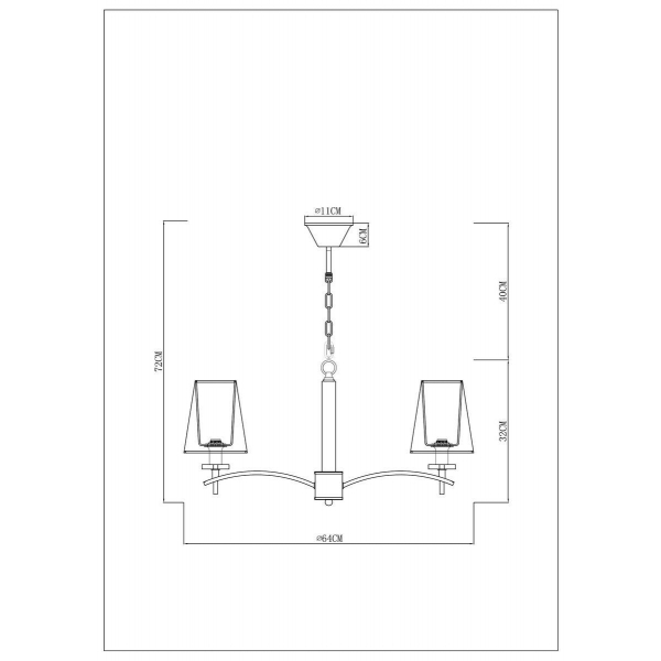 Подвесная люстра Arte Lamp Kensington A4098LM-5CC