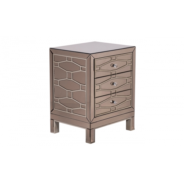 KFG046 Тумба зеркальная 3 ящика  51*42*65см