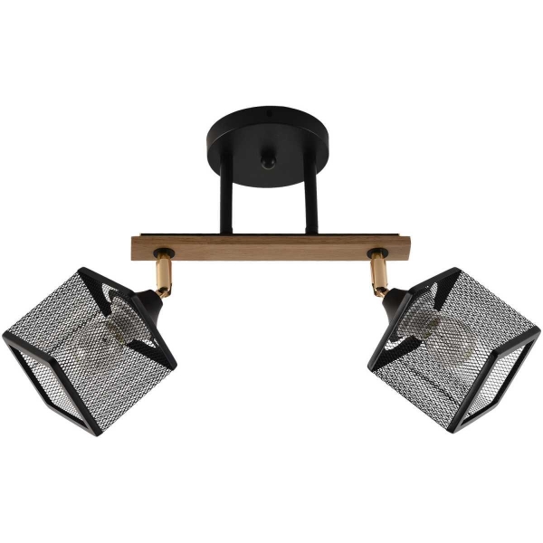 Люстра Reluce 01591-3.3-02B BK+FGD+WOOD