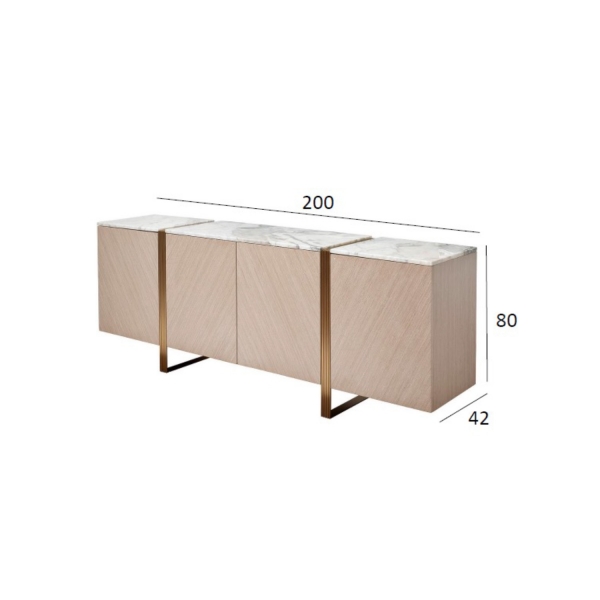 58DB-03185 Комод 200*42*80см