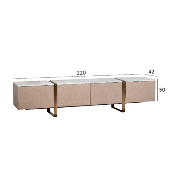 58DB-23185 Тумба под телевизор 220*42*50см