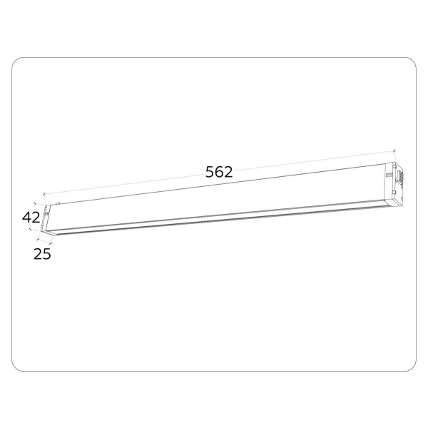 Трековый светодиодный светильник Ambrella Light Track System Magnetic 220V GL1292