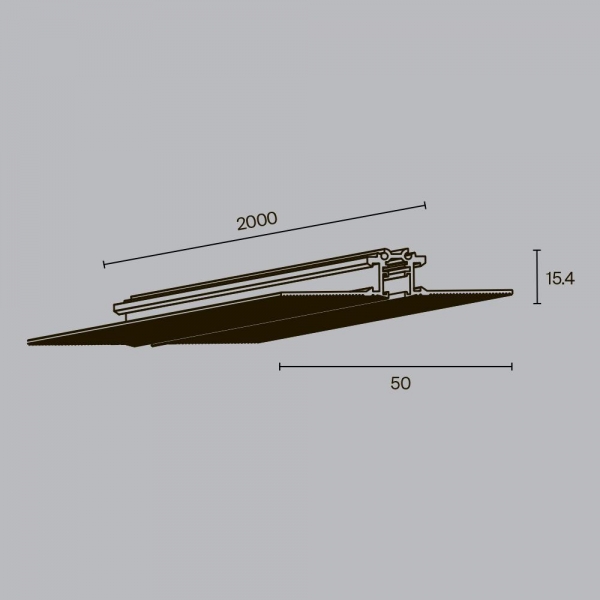 Шинопровод встраиваемый Maytoni Technical Busbar trunkings Levity TRX184-132B