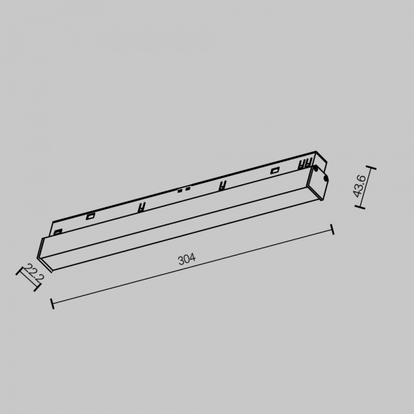 Трековый светильник Maytoni Technical Basis TR030-2-12W2.7K-B