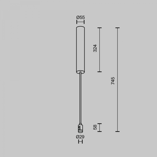 Основание потолочное Maytoni Technical Accessories for tracks Flarity TRA159C-BB1-BS