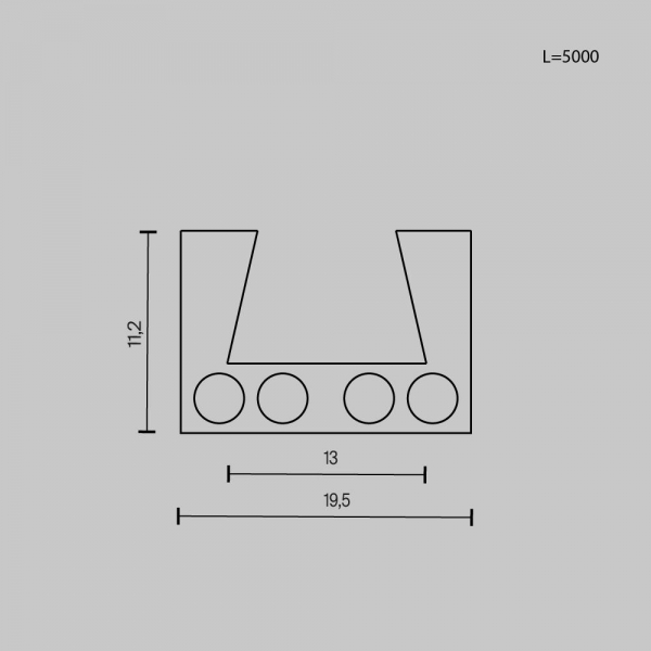 Шинопровод Maytoni Technical Busbar trunkings Elasity TRX160-115B