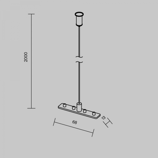 Тросовый подвес Maytoni Technical Accessories for tracks Exility TRAM034SW-2S