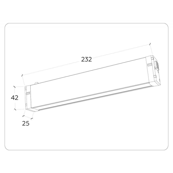 Трековый светодиодный светильник Ambrella Light Track System Magnetic 220V GL1261