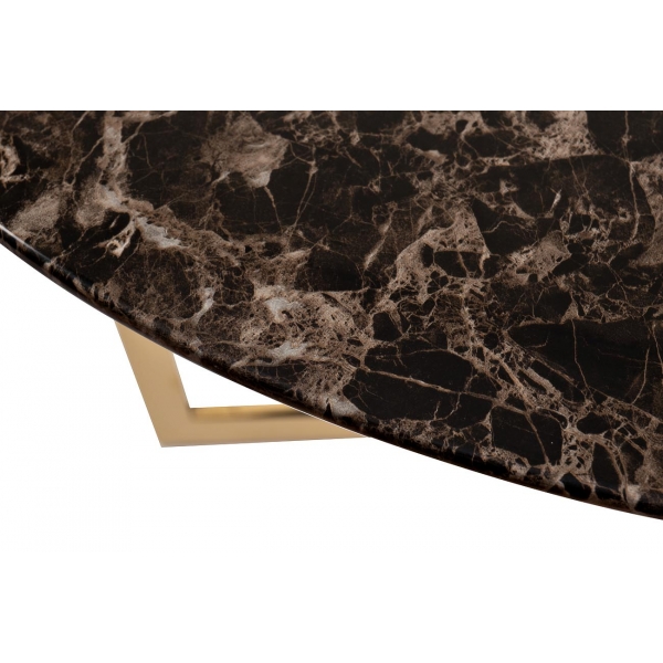 33FS-DT3022-PG Стол обеденный круглый Dark Emperador d110*76см