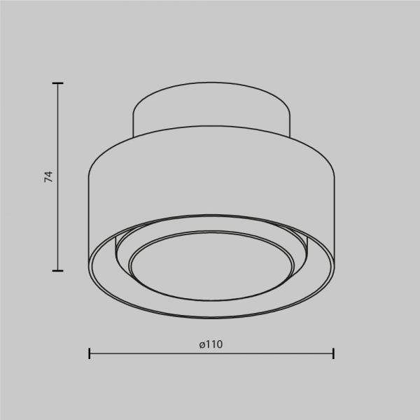 Потолочный светильник Maytoni Technical Space C092CL-GX53-W