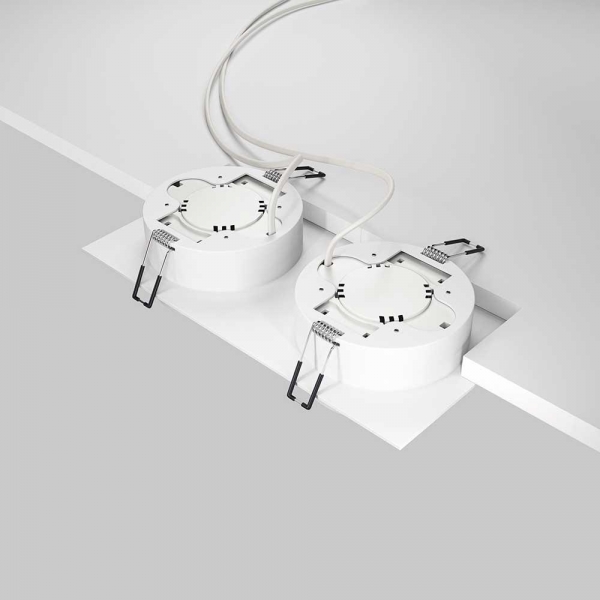 Встраиваемый светильник Maytoni Technical Hoop DL086-02-GX53-SQ-W
