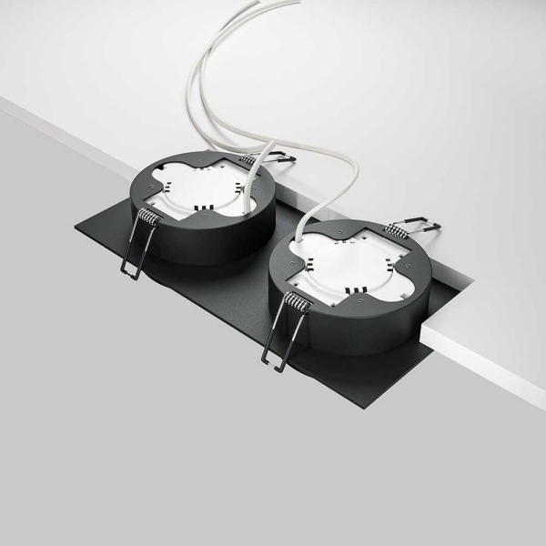 Встраиваемый светильник Maytoni Technical Hoop DL086-02-GX53-SQ-B
