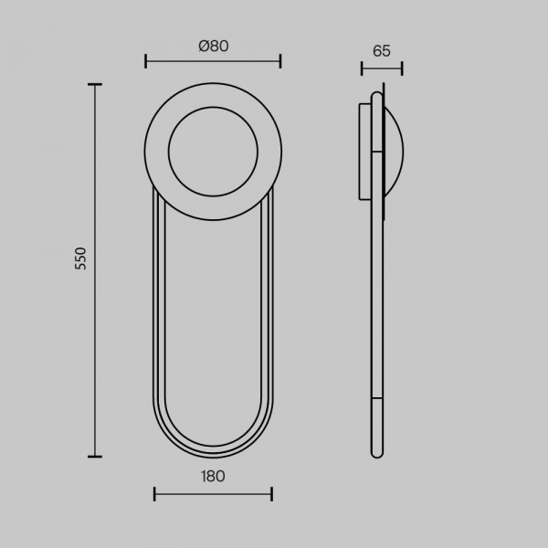 Настенный светодиодный светильник Maytoni Link MOD357WL-L16BS3K1