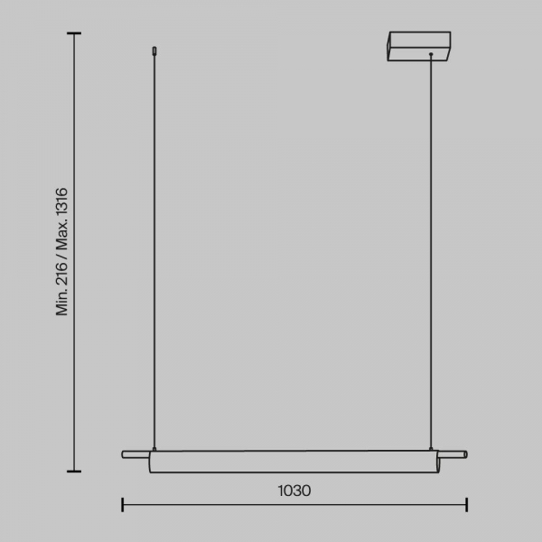Подвесной светодиодный светильник Maytoni Loom MOD258PL-L20BS3K