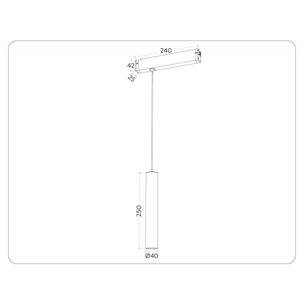 Трековый светодиодный светильник Ambrella Light Track System Magnetic 220V GL1432