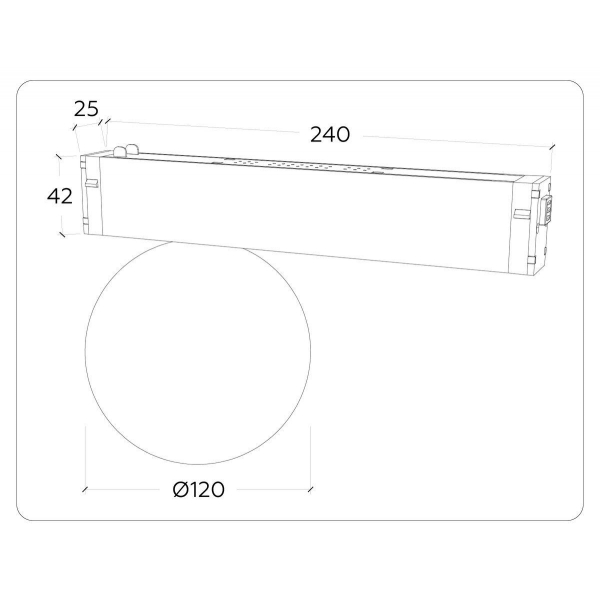 Трековый светодиодный светильник Ambrella Light Track System Magnetic 220V GL1371