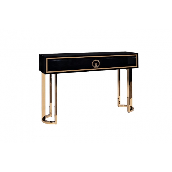 GD-CST002 Консоль D'Oro Garda Decor черная/золото 120*30*78см