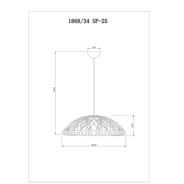 Подвесной светодиодный светильник Divinare Cervantes 1868/34 SP-25