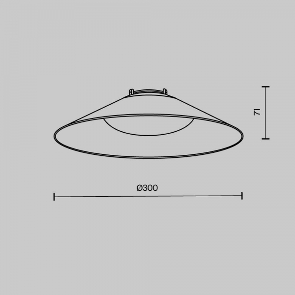 Подвесной светодиодный светильник Maytoni Technical Pendant system Parity Campana TR127B-12W4K-B