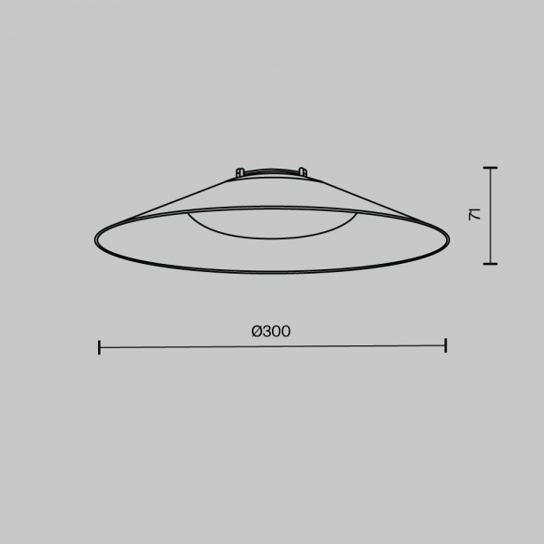 Подвесной светодиодный светильник Maytoni Technical Pendant system Parity Campana TR127B-12W3K-W