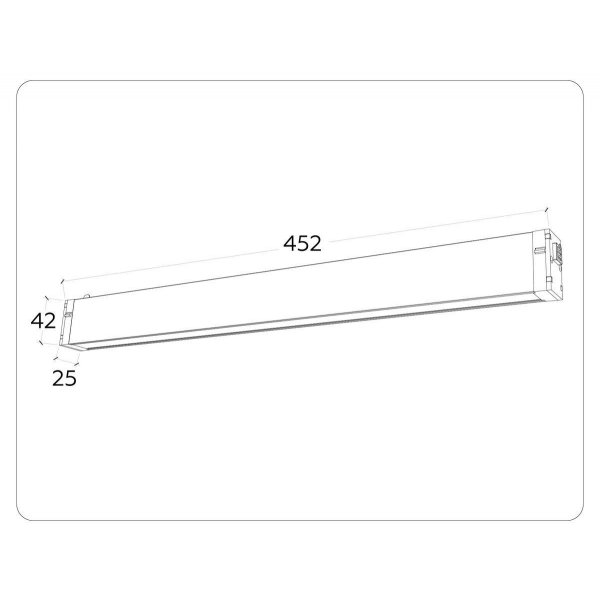 Трековый светодиодный светильник Ambrella Light Track System Magnetic 220V GL1282