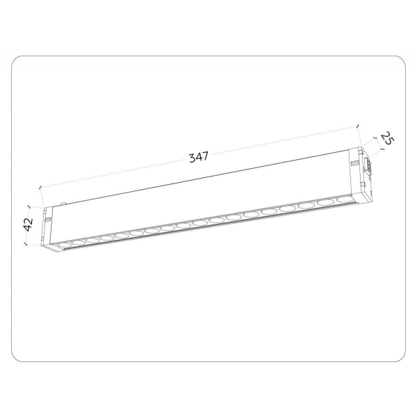 Трековый светодиодный светильник Ambrella Light Track System Magnetic 220V GL1312