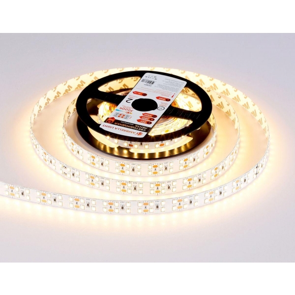 Светодиодная лента Ambrella Light 20W/m 204LED/m 2835SMD теплый белый 5M GS3601