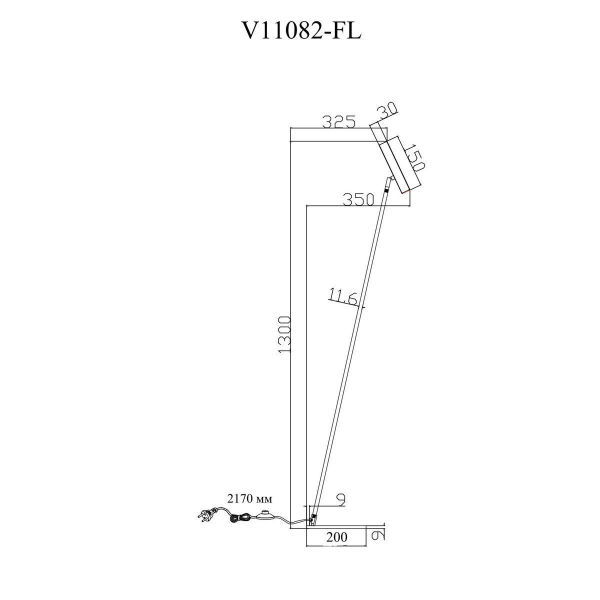 Торшер Moderli Harmo V11082-FL