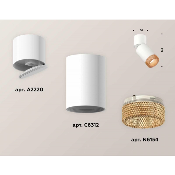 Комплект спота Ambrella light Techno Spot XM (A2220, C6312, N6154) XM6312064