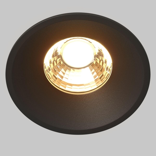 Встраиваемый светодиодный светильник Maytoni Technical Round DL058-12W2.7K-B