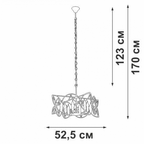 Подвесная люстра Vitaluce V3008-8/8