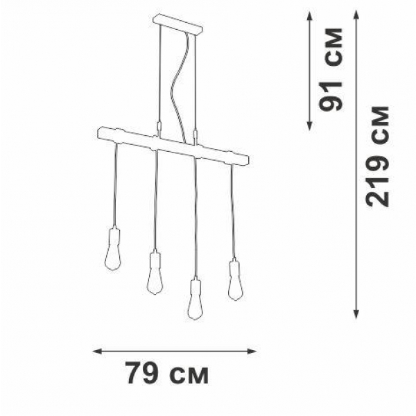 Подвесной светильник Vitaluce V47160-7/4S