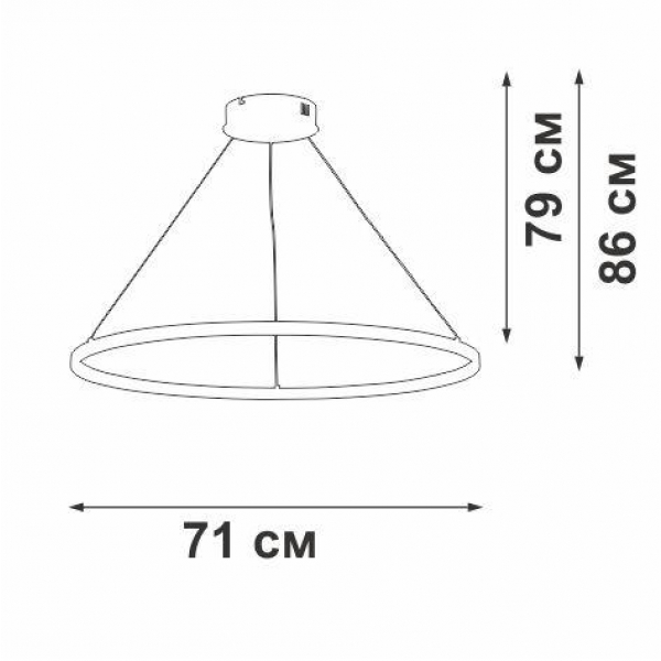 Подвесной светодиодный светильник Vitaluce V2516-8/3S