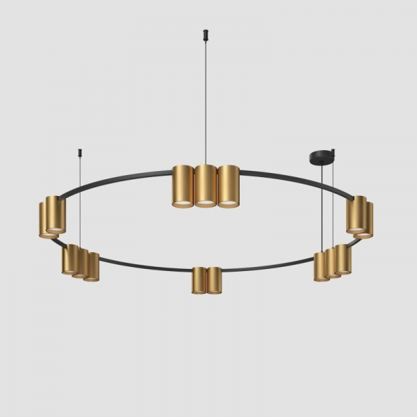 Подвесная люстра Denkirs Orbit DK4067-BK+SG
