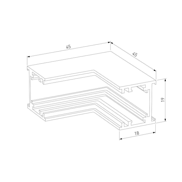 Коннектор L-образный внутренний Elektrostandard Titan Line 85225/00 a069717