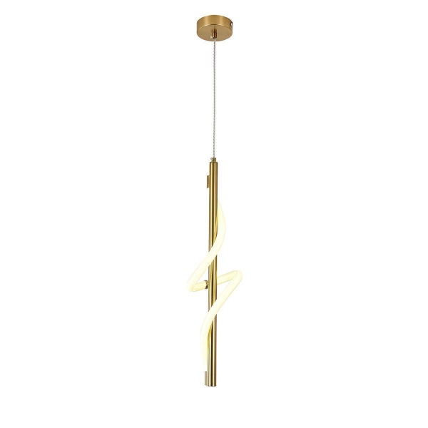 Подвесной светодиодный светильник Indigo Intreccio 14025/1P Brass V000144L