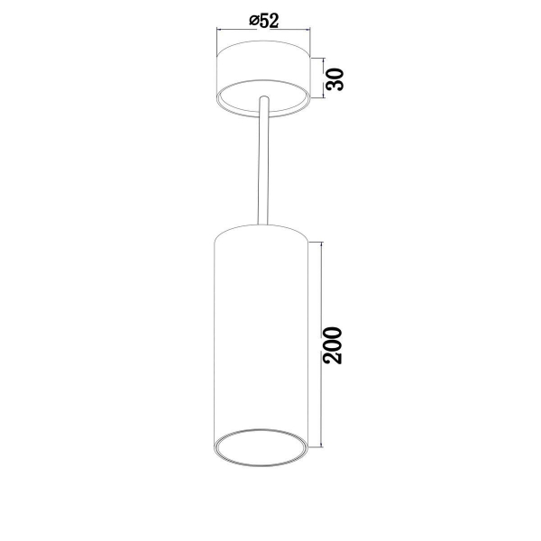 Подвесной светодиодный светильник Maytoni Technical Focus Led P071PL-L12W4K